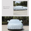 Αυτοκίνητο πλήρες εξώφυλλο ομπρέλα Ασημένια ανακλαστική λωρίδα